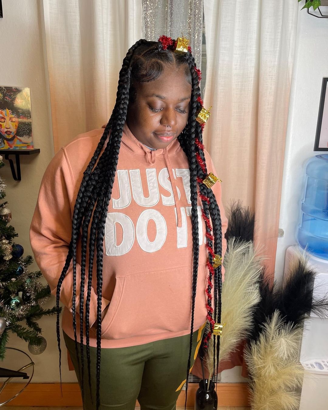 Beautiful Jumbo Knotless Braids Forever Braids