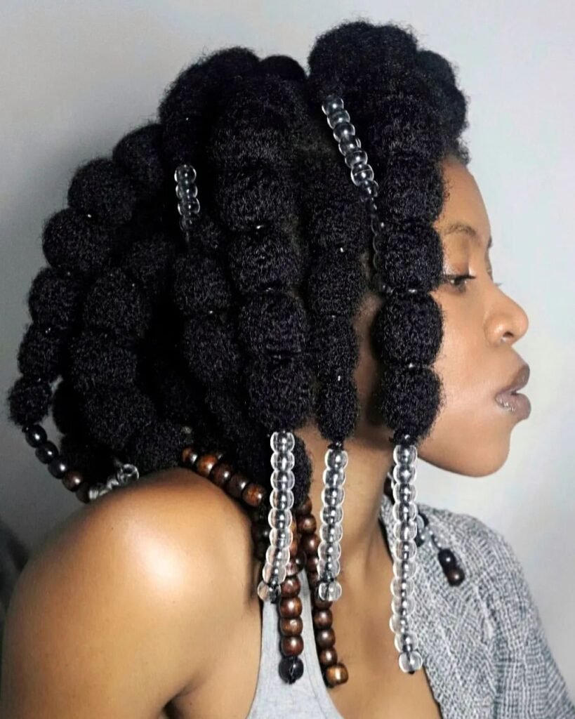 Bubble braids with extension