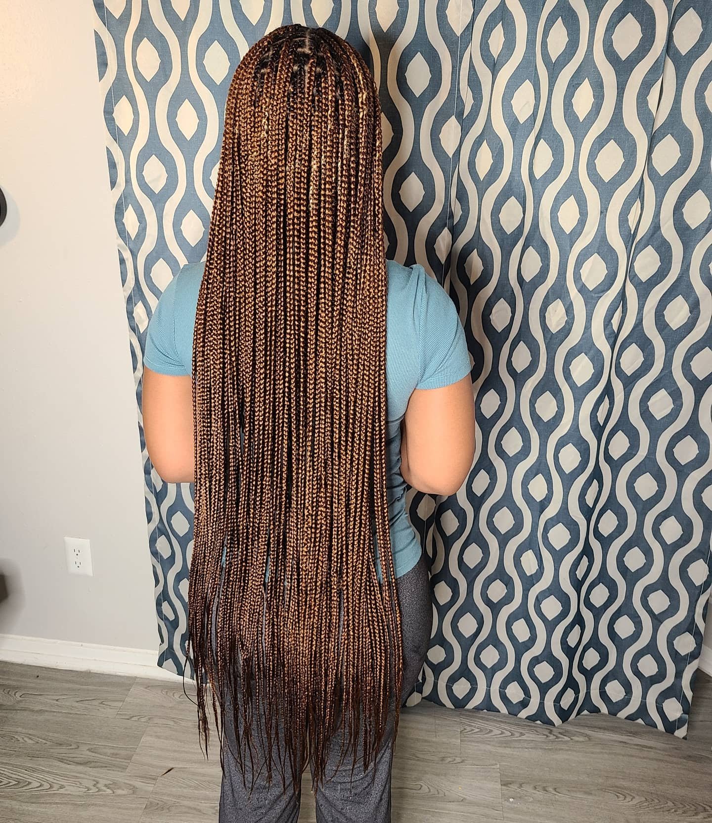 box braids with color