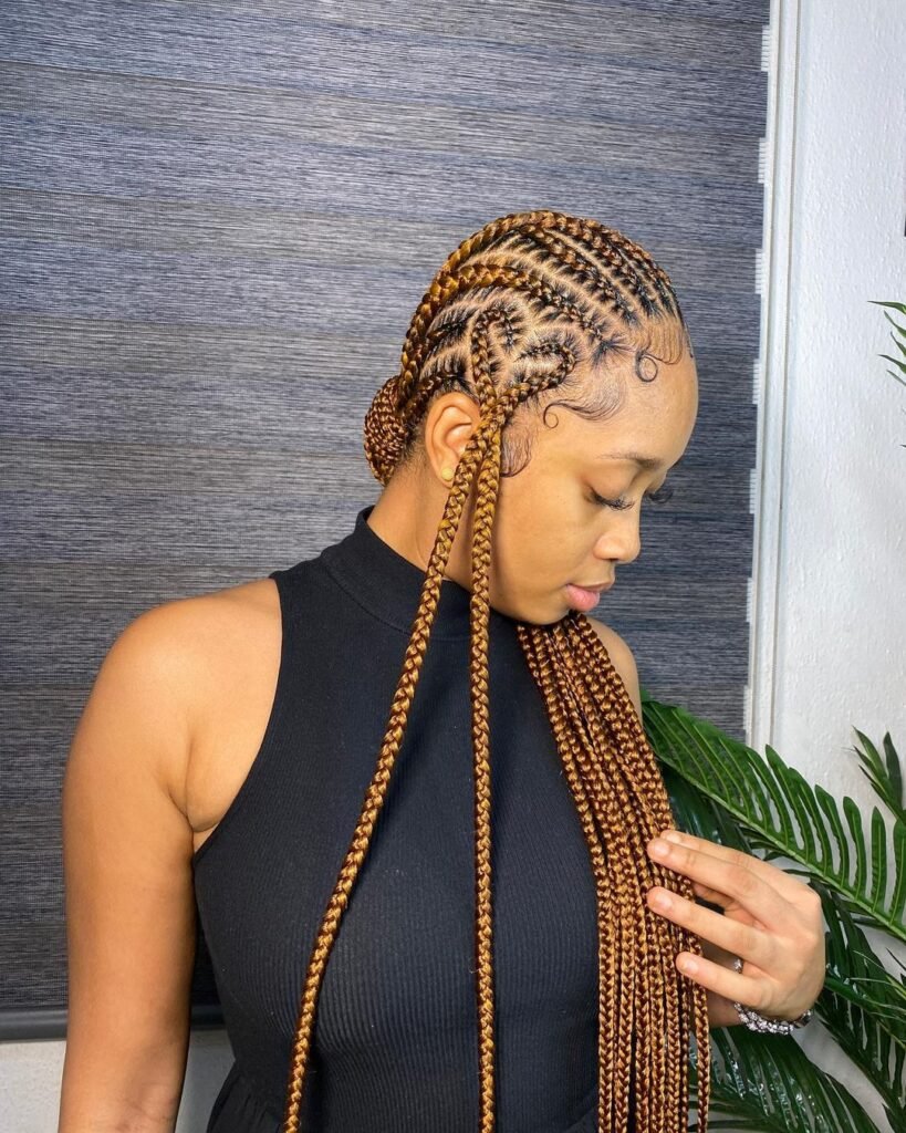 Golden Brown braiding hair color