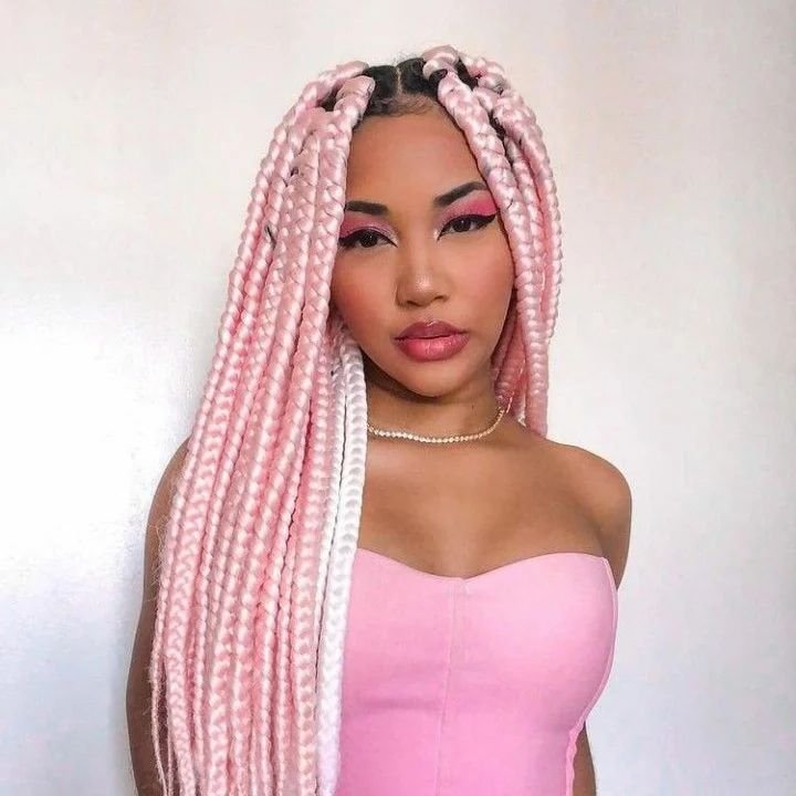 Light Pink braiding hair color