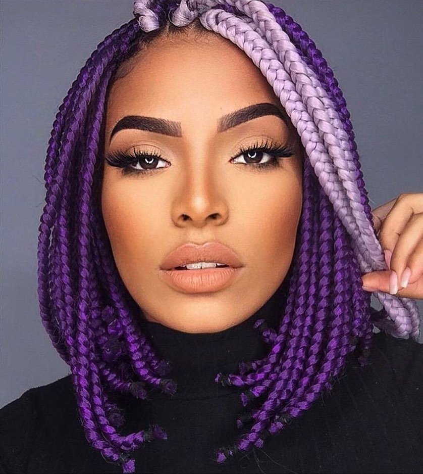 purple braids