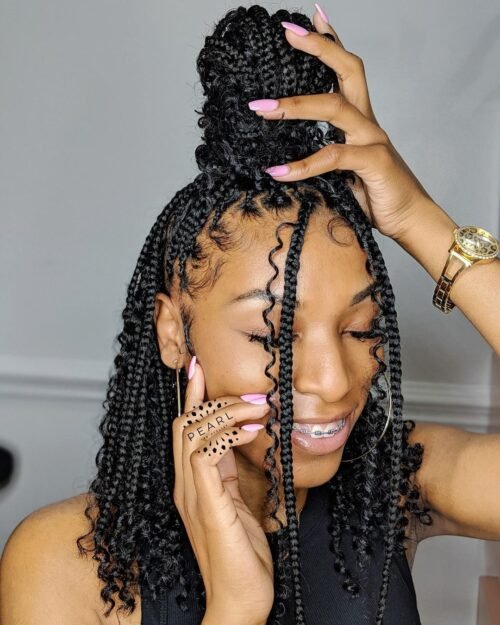 20 Medium Knotless Braids – Forever Braids