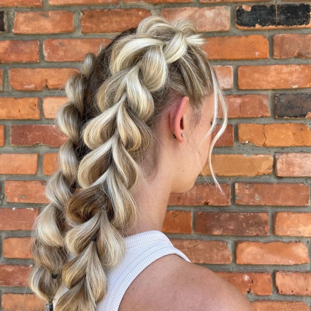 Bubble braids with Highlights