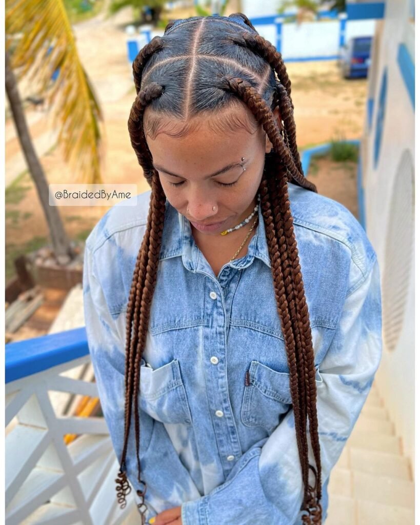 Jumbo box braids