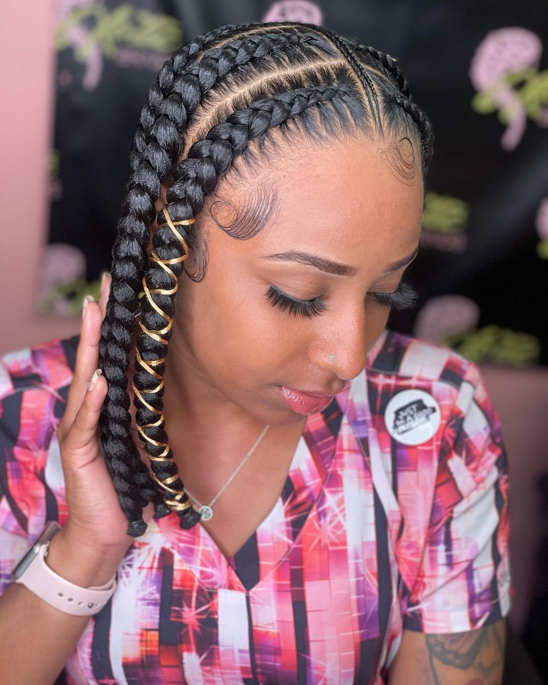 Jumbo sized stitch braids