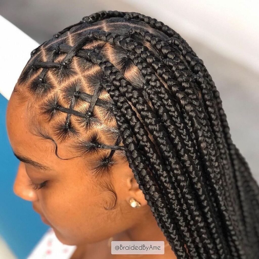 Medium Box Braids Hairstyles
