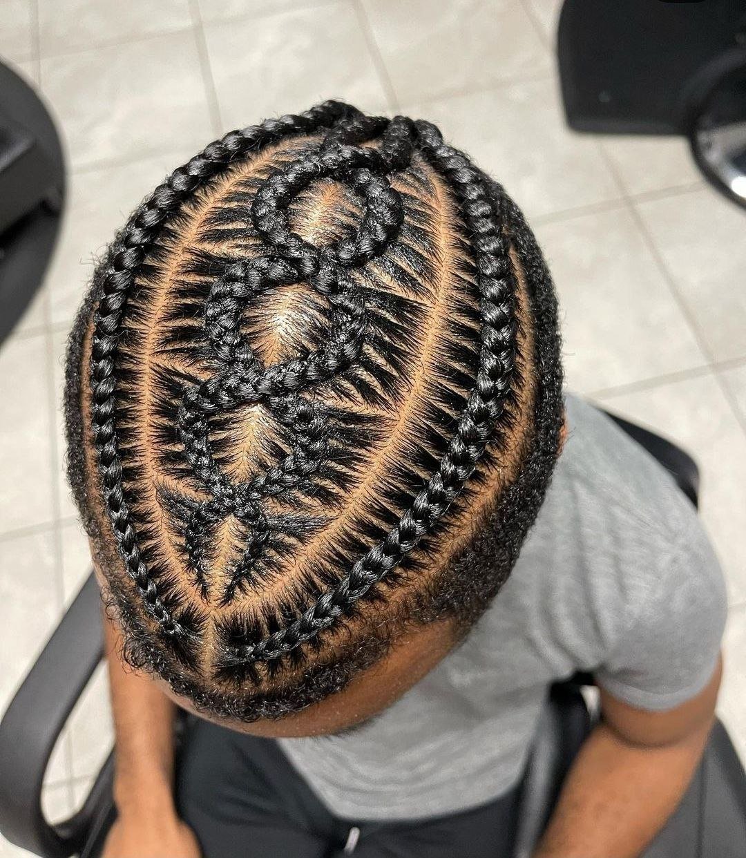 Mens stitch braids