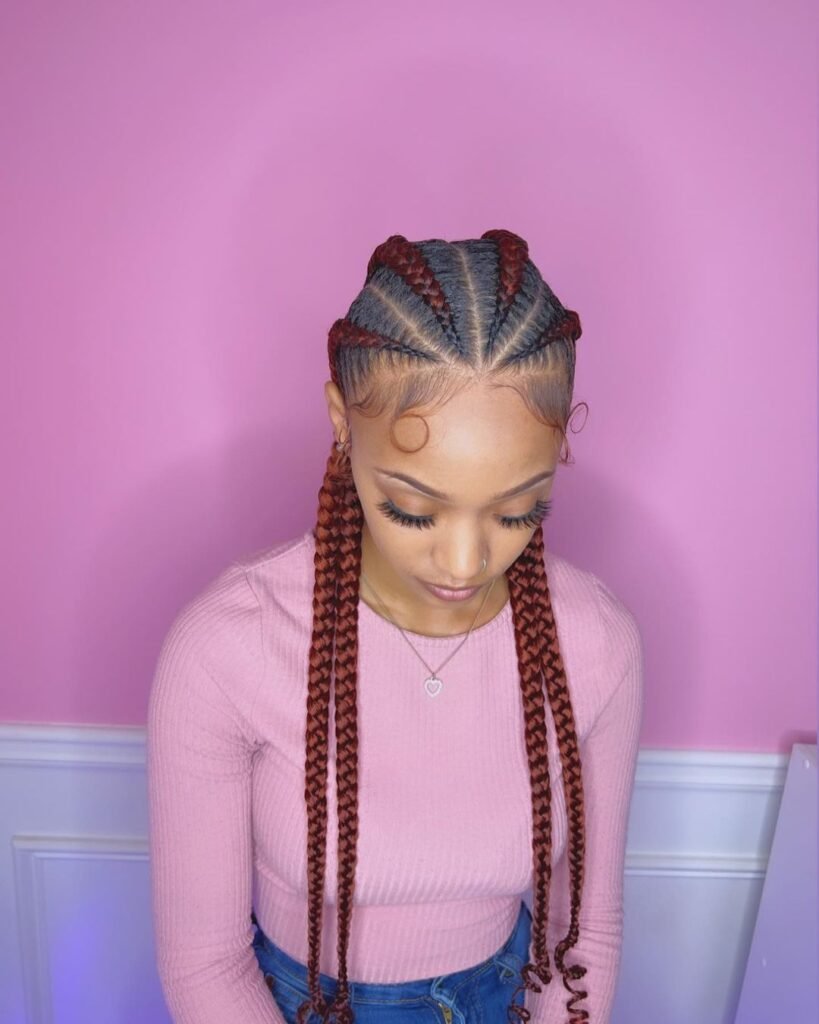 4 Braids Cornrows 