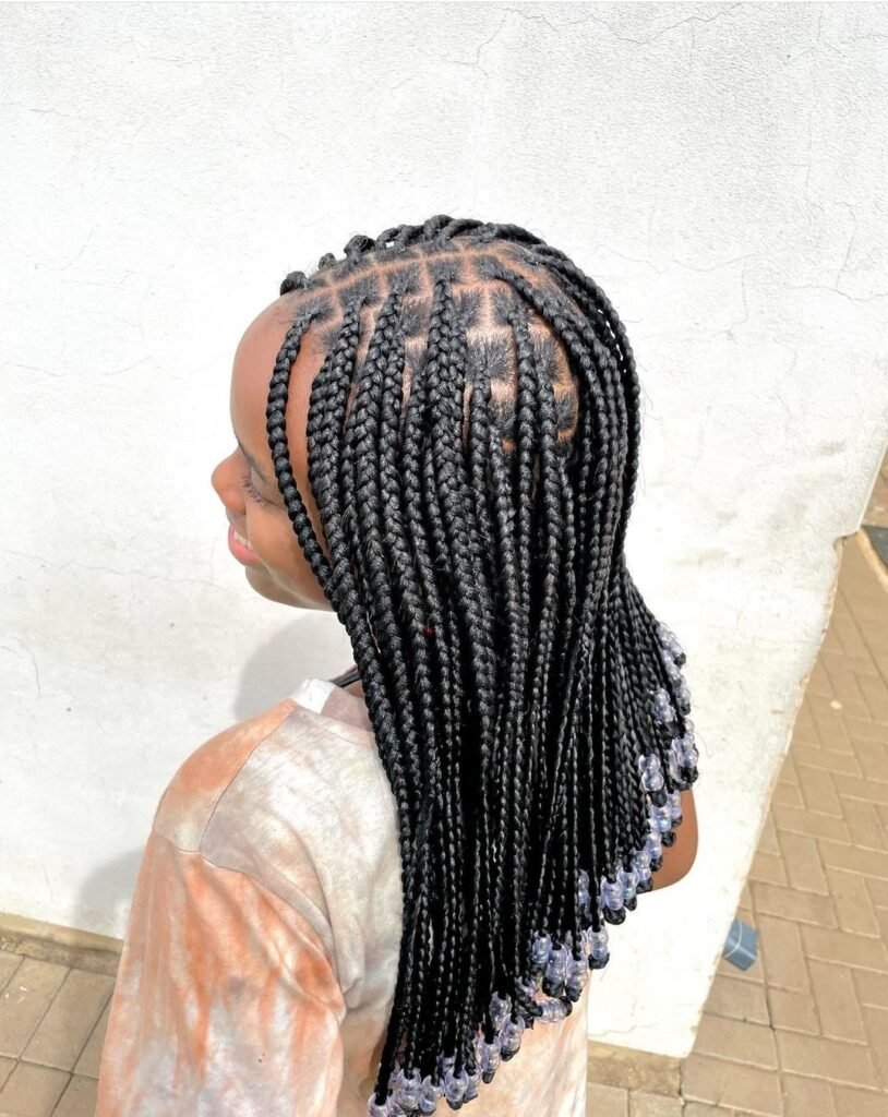 Knotless Braids with Beads