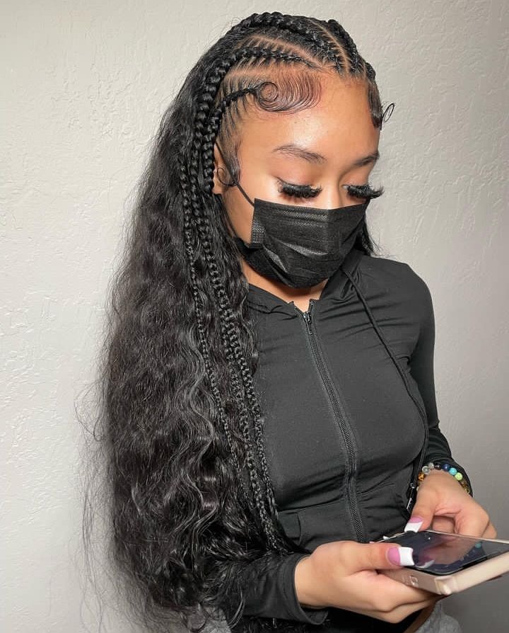 Braided Half up Half down 