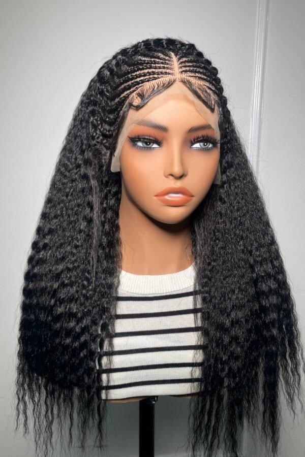 Half Cornrow + Half Kinky